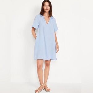 Old Navy Sky Blue Ruffled Dress